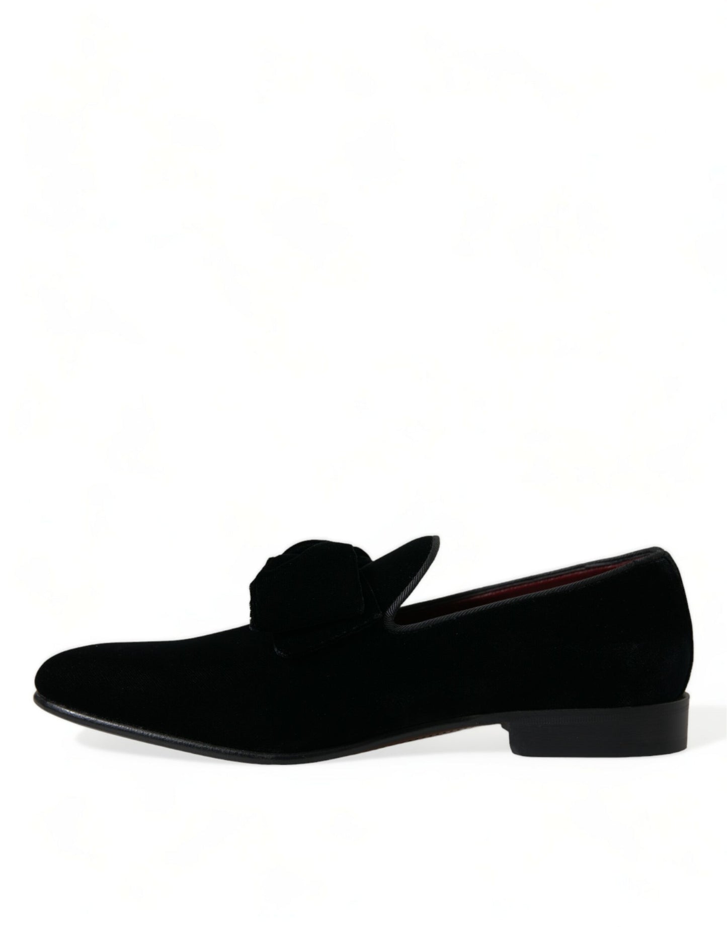 Mocasines de Terciopelo Negro Dolce & Gabbana Zapatos de Vestir Formales