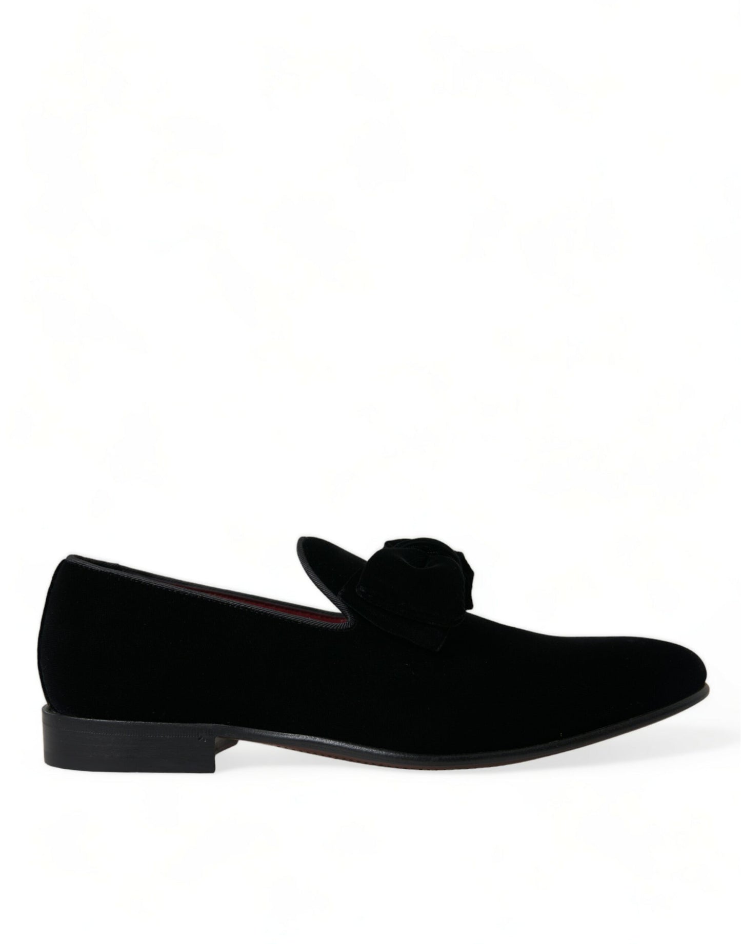 Mocasines de Terciopelo Negro Dolce & Gabbana Zapatos de Vestir Formales