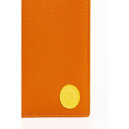 Billetera de hombre Trussardi de cuero marrón