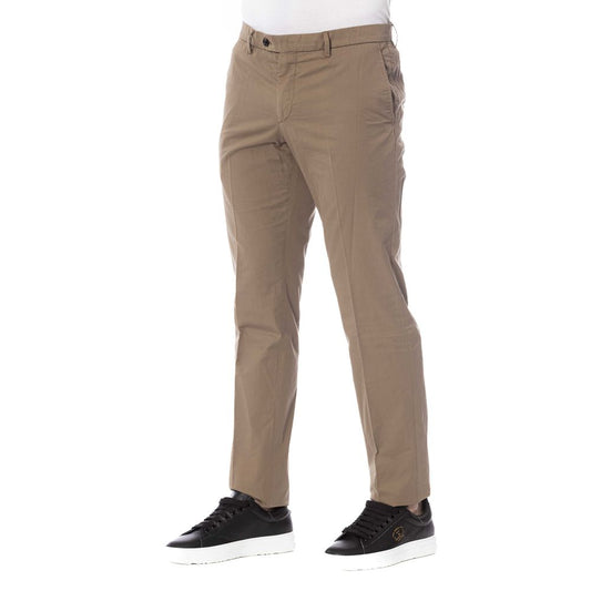 Pantalón Trussardi marrón de algodón para hombre