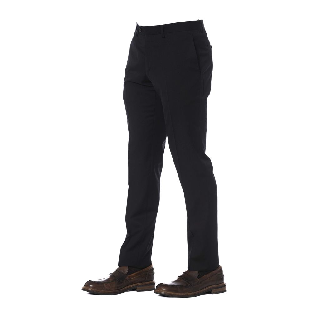 Pantalón de hombre Trussardi de lana virgen negra