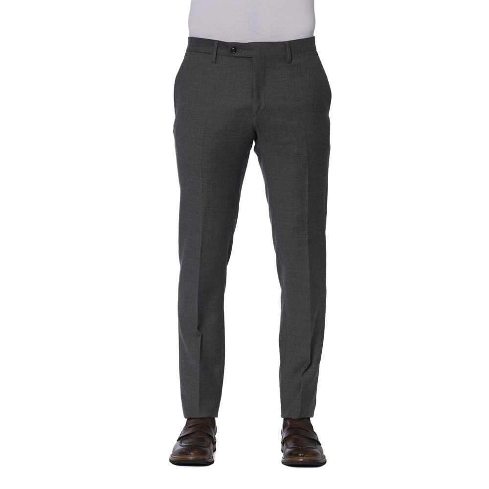 Pantalón de lana gris Trussardi para hombre