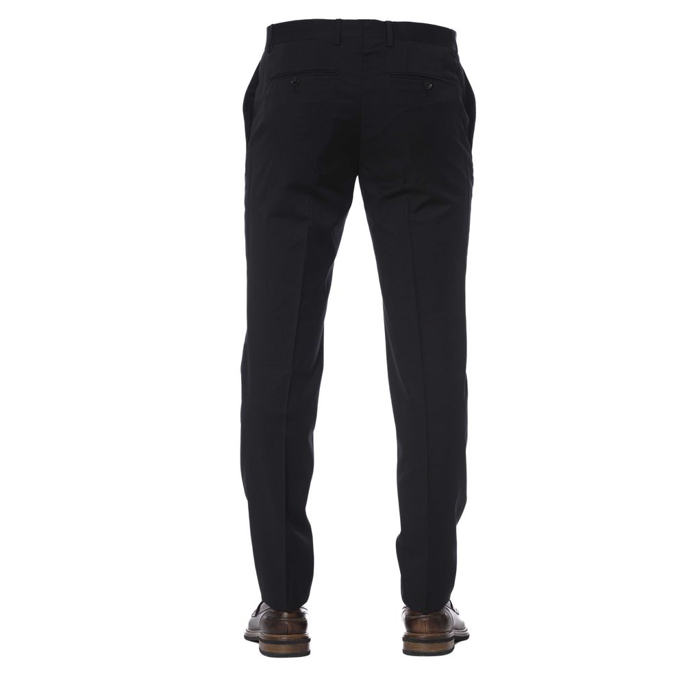 Pantalón de hombre Trussardi de lana virgen negra
