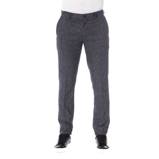 Pantalón de hombre de algodón negro Trussardi