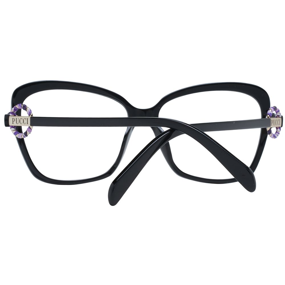 Gafas de plástico negro Emilio Pucci (montura)