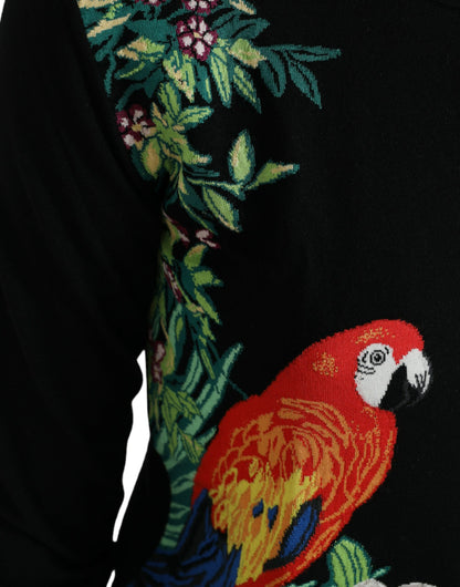 Cárdigan de lana de manga larga Black Bird de Dolce & Gabbana