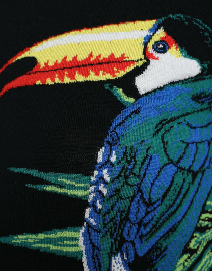 Cárdigan de lana de manga larga Black Bird de Dolce & Gabbana