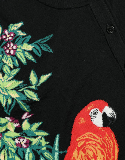 Cárdigan de lana de manga larga Black Bird de Dolce & Gabbana