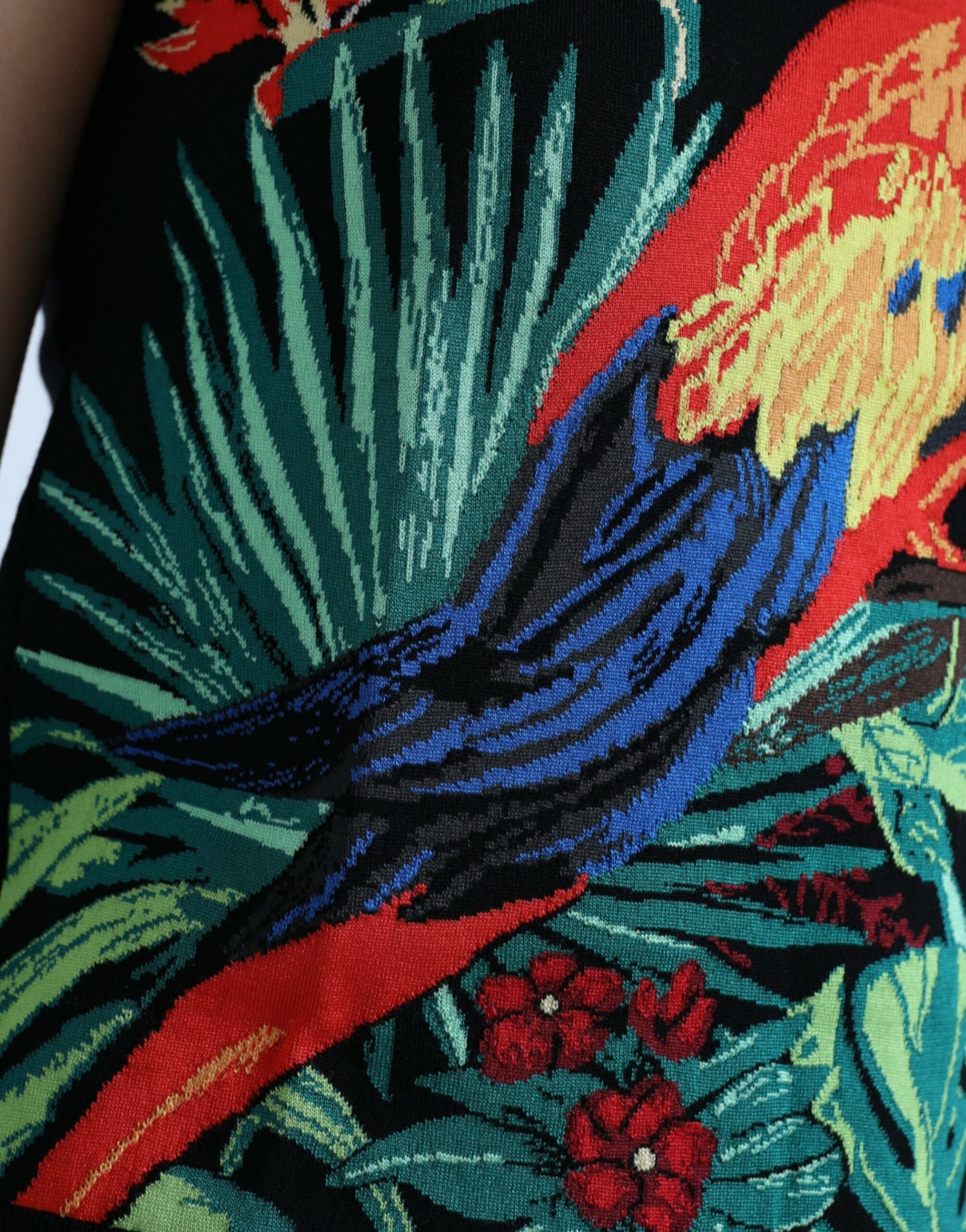 Camiseta sin mangas con cuello redondo y estampado Black Jungle de Dolce & Gabbana