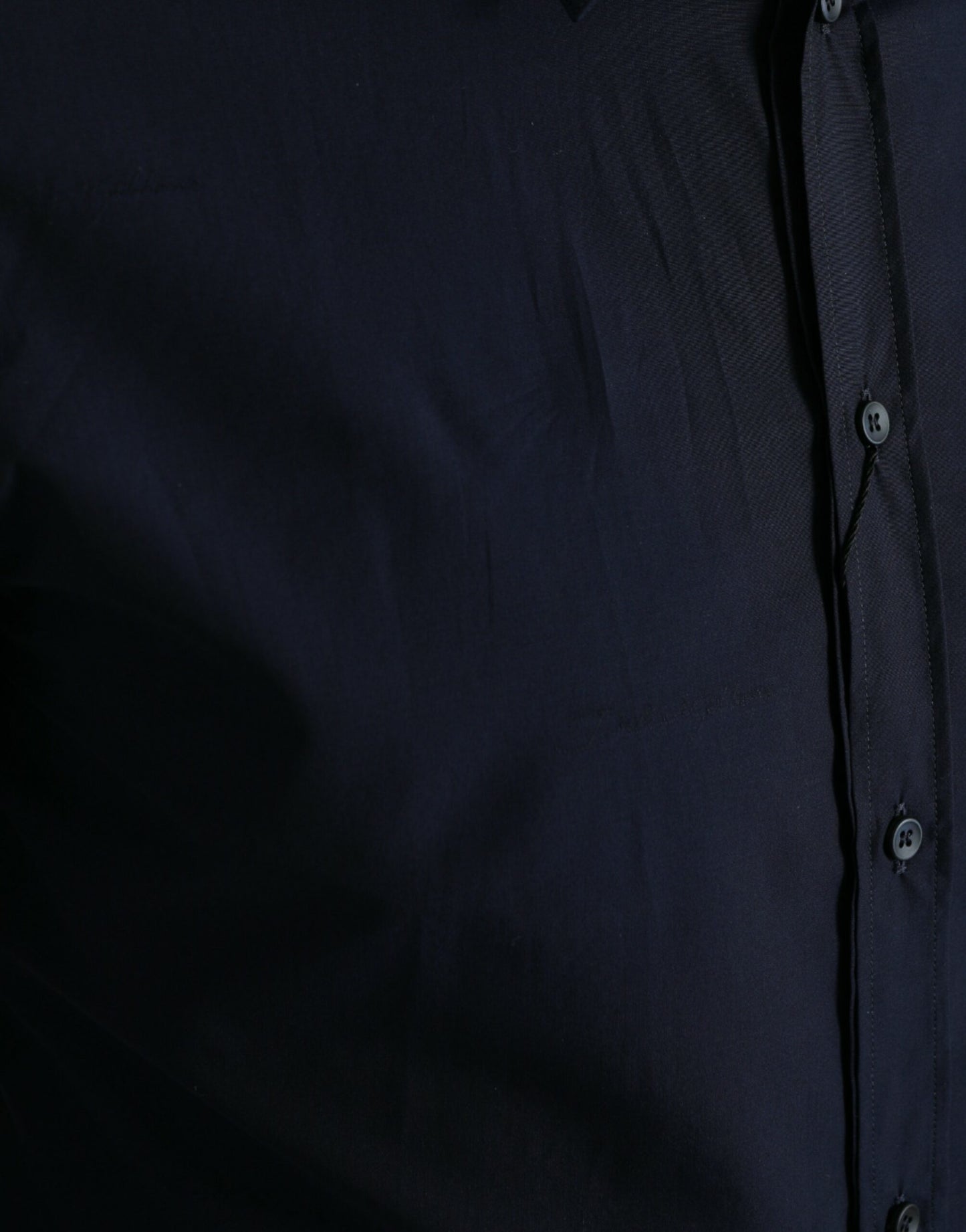 Camisa de vestir formal entallada DORADA azul marino de Dolce & Gabbana