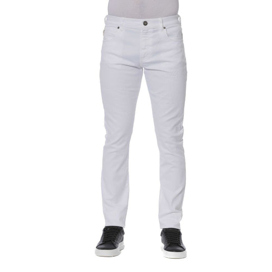 Trussardi Jeans Vaqueros Blancos de Algodón para Hombre