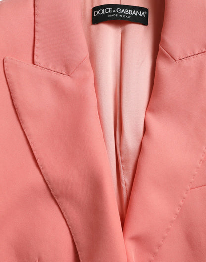 Chaqueta Blazer Cruzada Rosa de Poliéster Dolce & Gabbana