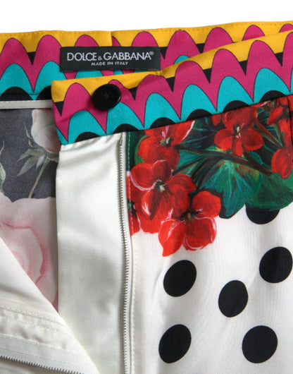 Shorts Dolce & Gabbana Multicolor Florales con Lunares