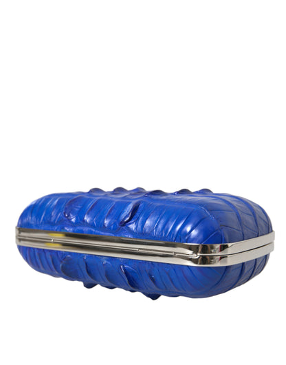 Bolso Clutch Bandolera de Piel Exótica Azul de Balenciaga