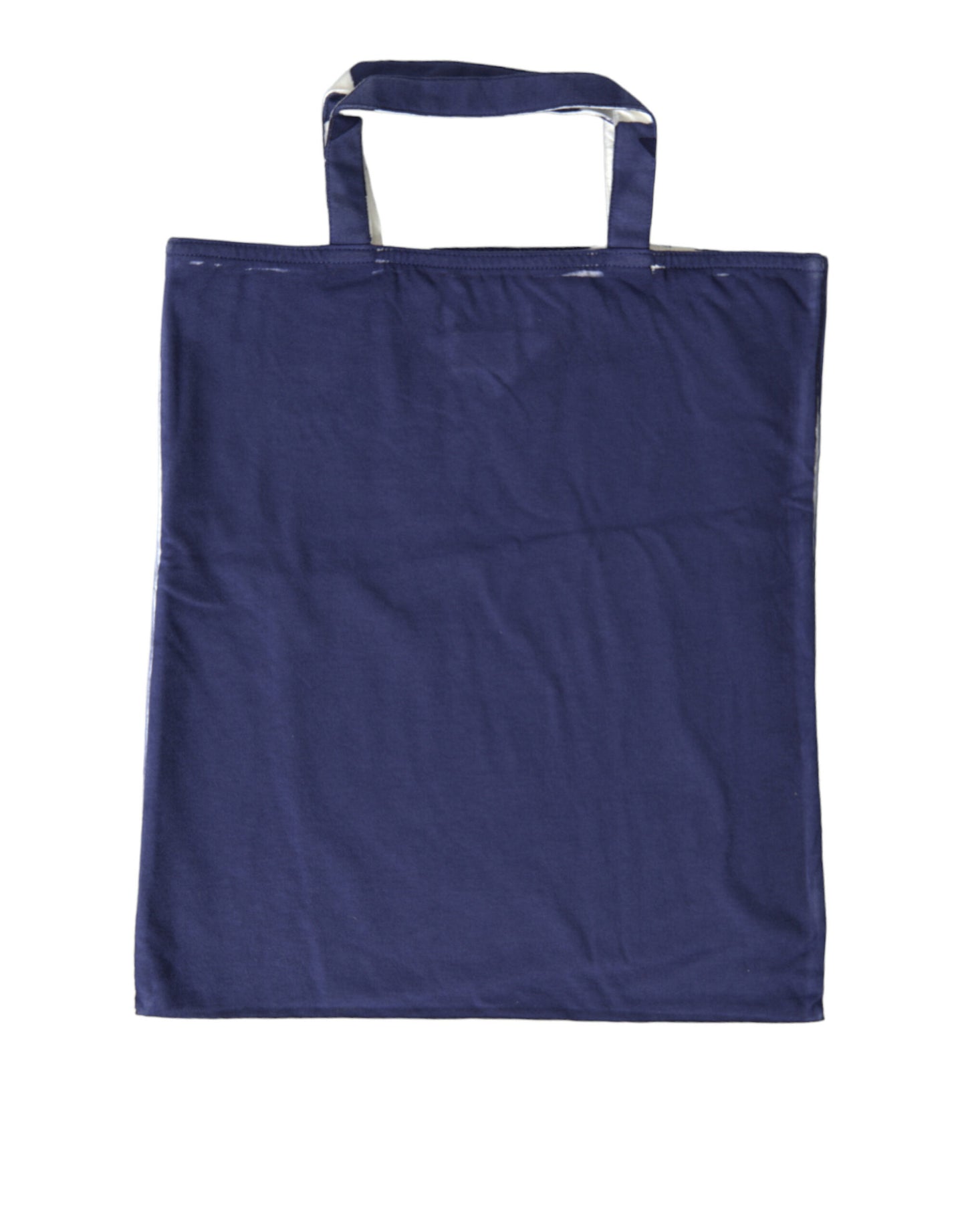Bolso de hombro de compras Prada de tela de jersey azul con logo