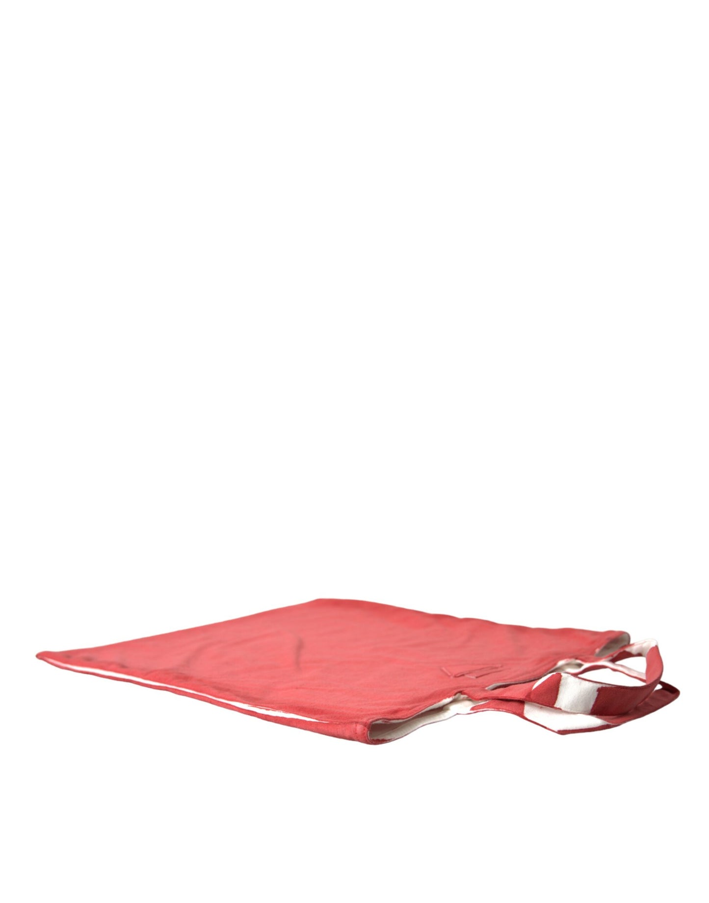 Bolso Tote de Compras Prada Rojo de Tejido de Jersey con Logotipo al Hombro