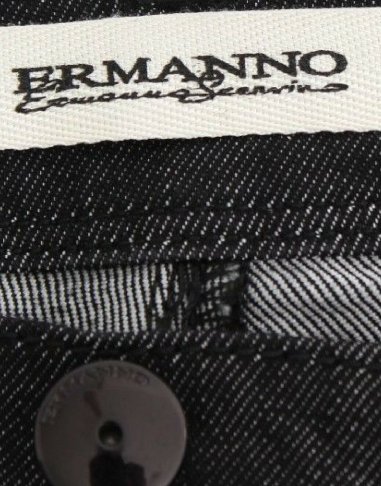 Ermanno Scervino Vaqueros negros ajustados de mezclilla pitillo elásticos