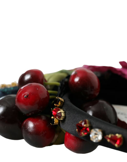 Diadema de cristal Dolce & Gabbana roja con sandías y cerezas