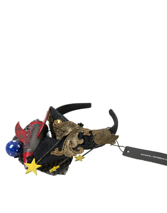 Diadema Dolce & Gabbana Multicolor Misil Cohete Cristales Estrellas