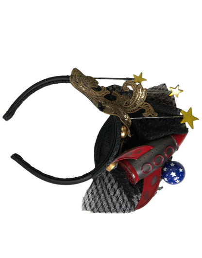 Diadema Dolce & Gabbana Multicolor Misil Cohete Cristales Estrellas