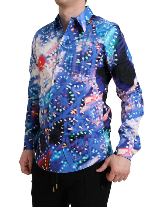 Camisa MARTINI Dolce & Gabbana Multicolor Luminarie Slim