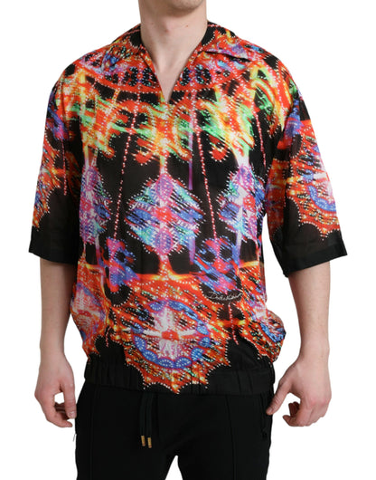 Camiseta de algodón Dolce & Gabbana con estampado multicolor Luminarie