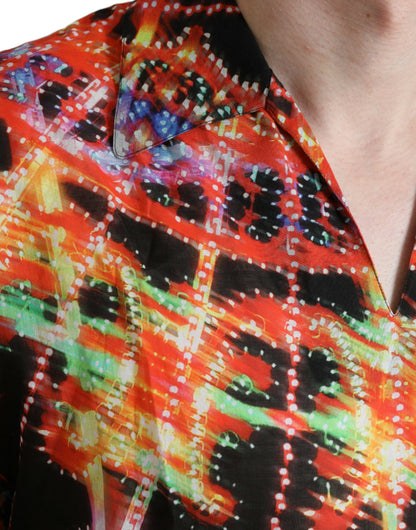 Camiseta de algodón Dolce & Gabbana con estampado multicolor Luminarie