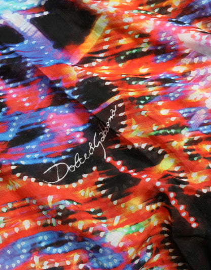 Camiseta de algodón Dolce & Gabbana con estampado multicolor Luminarie