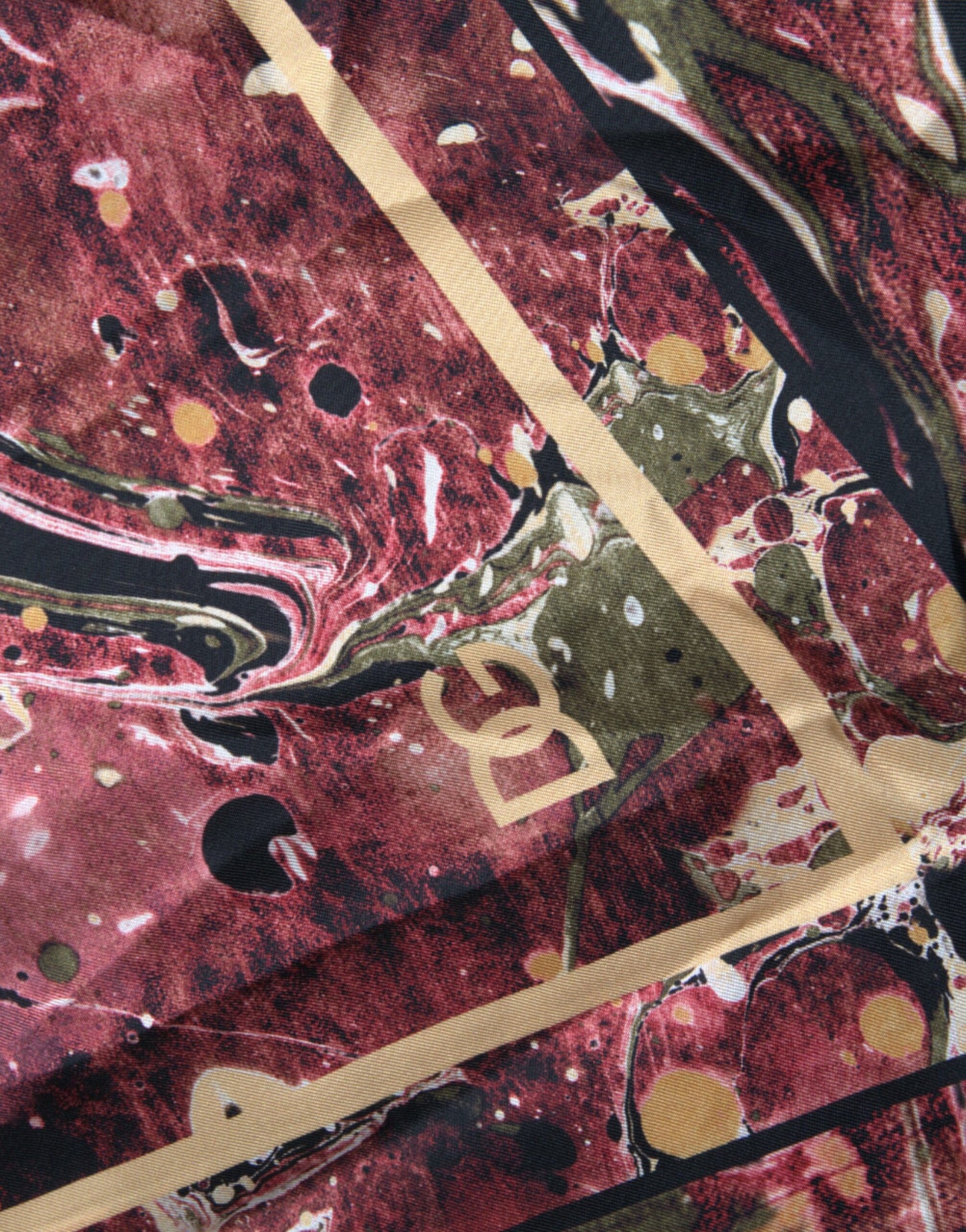 Camisa de seda de botones multicolor Dolce & Gabbana
