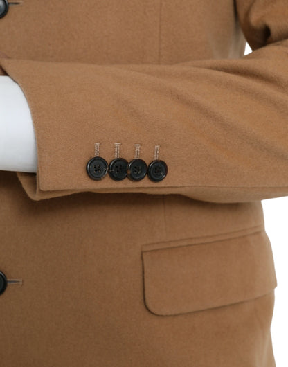 Traje de dos piezas Prada de cachemir marrón de un solo botón