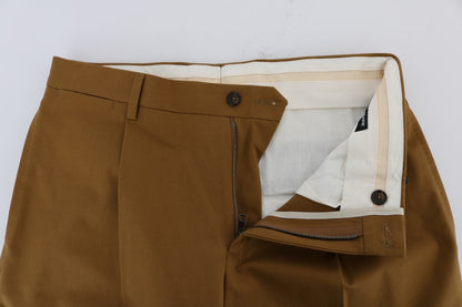 Pantalones Dolce & Gabbana de Algodón Elástico Marrón