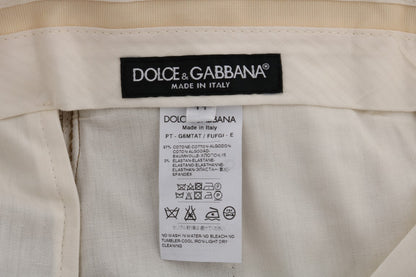 Pantalones Dolce & Gabbana de Algodón Elástico Marrón