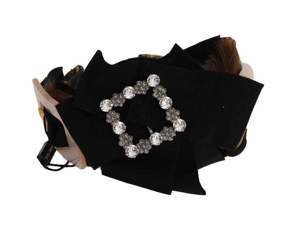 Diadema con cristales transparentes para el cabello Dolce & Gabbana