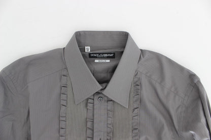 Camisa de vestir Dolce & Gabbana Torero Slim Fit dorada morada