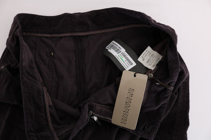 Pantalones Casuales Cortos de Algodón Marrón Ermanno Scervino