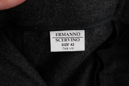 Pantalones casuales ajustados Ermanno Scervino de lana virgen grises