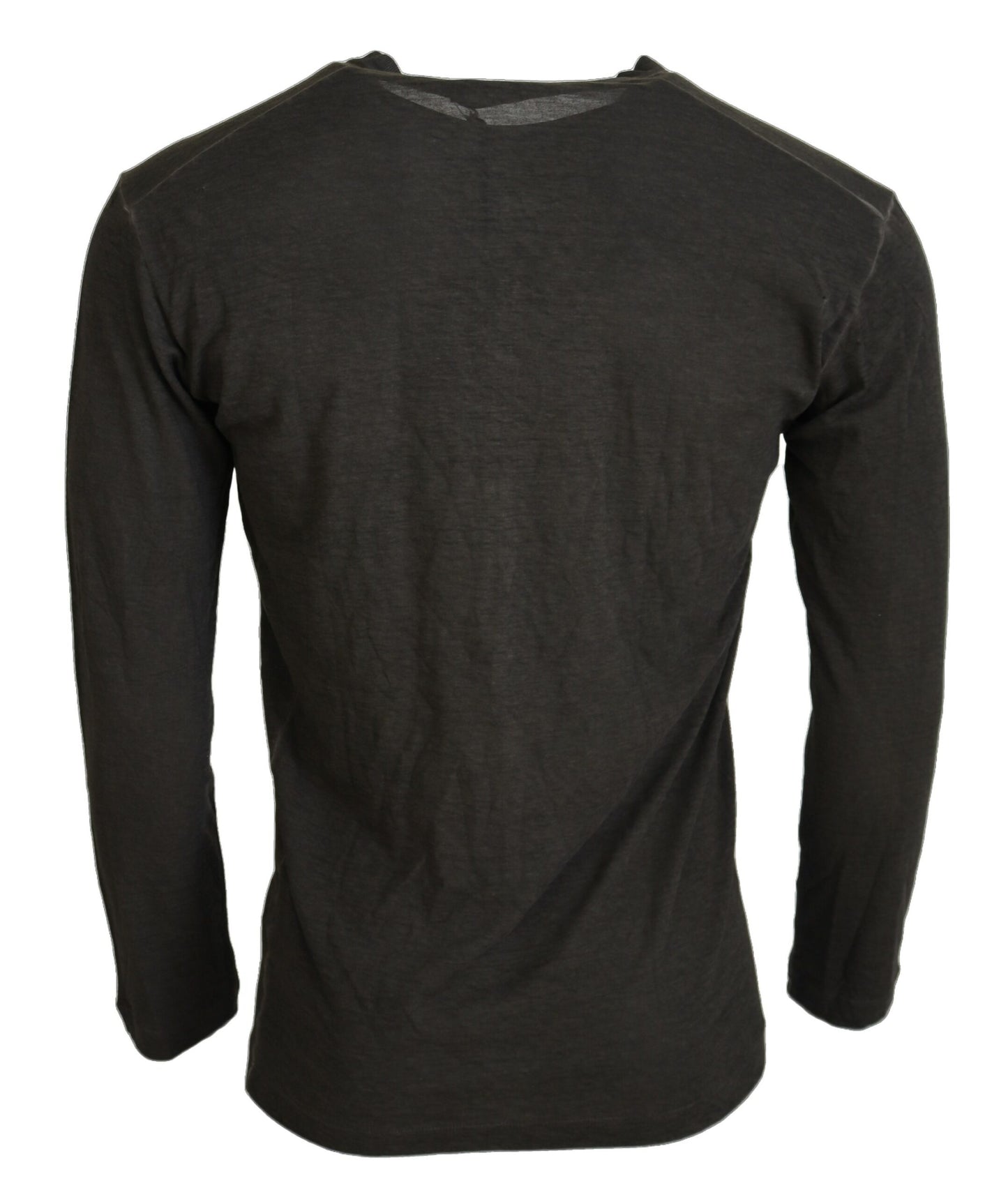 Suéter Dsquared² de manga larga en mezcla de algodón y lino, color gris