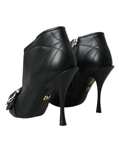 Botas Dolce & Gabbana Devotion acolchadas negras con hebillas