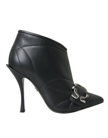 Botas Dolce & Gabbana Devotion acolchadas negras con hebillas