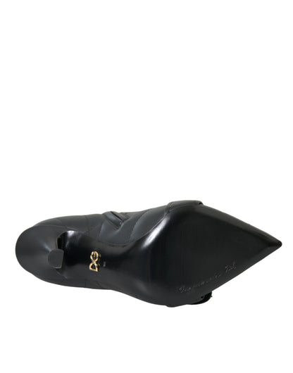 Botas Dolce & Gabbana Devotion acolchadas negras con hebillas