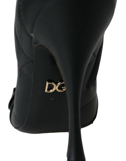Botas Dolce & Gabbana Devotion acolchadas negras con hebillas