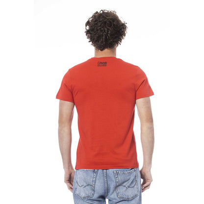 Camiseta de Algodón Roja Cavalli Class para Hombre