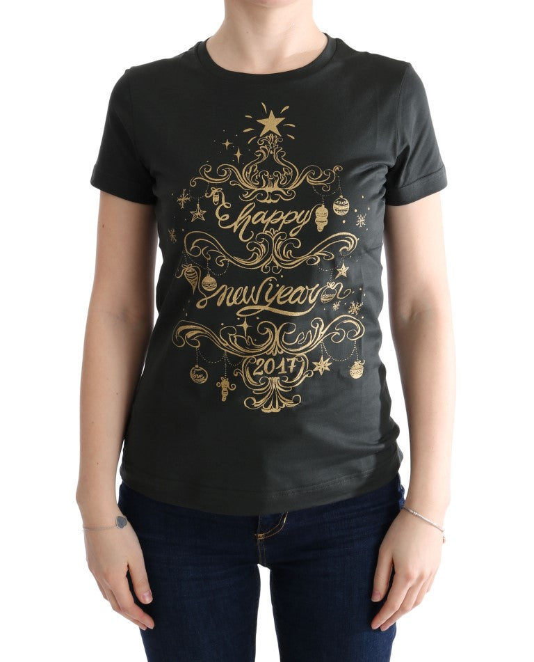 Camiseta Dolce & Gabbana de Algodón Verde con Motivo 2017