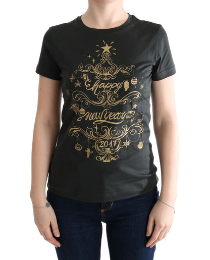 Camiseta Dolce & Gabbana de Algodón Verde con Motivo 2017