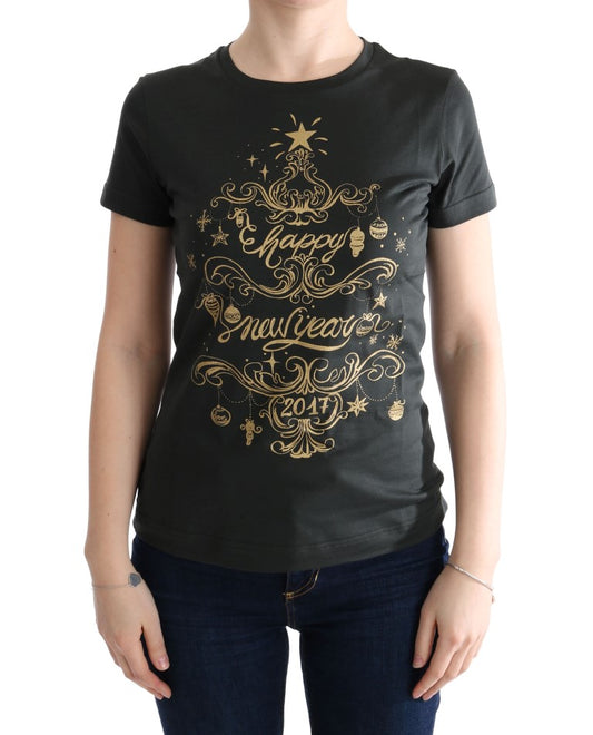Camiseta Dolce & Gabbana de Algodón Verde con Motivo 2017