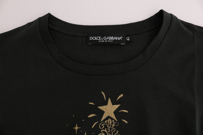 Camiseta Dolce & Gabbana de Algodón Verde con Motivo 2017