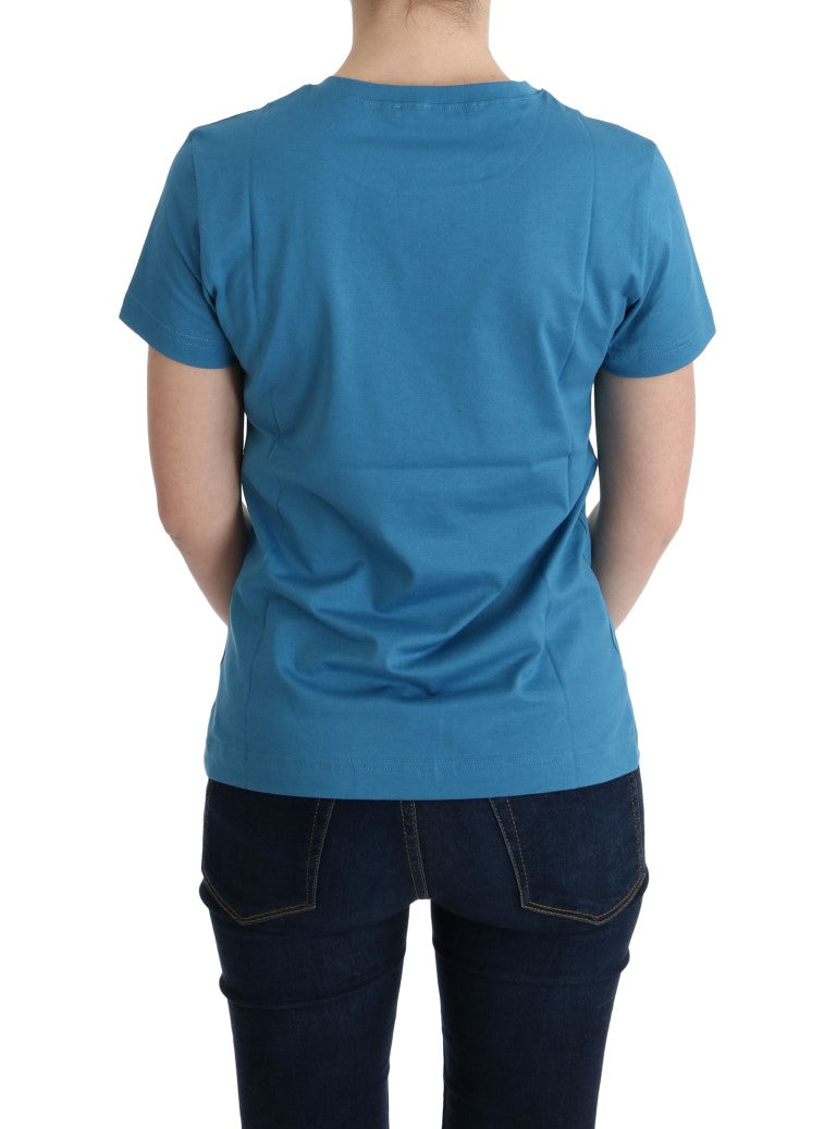 Camiseta Dolce & Gabbana de algodón azul con motivo 2017