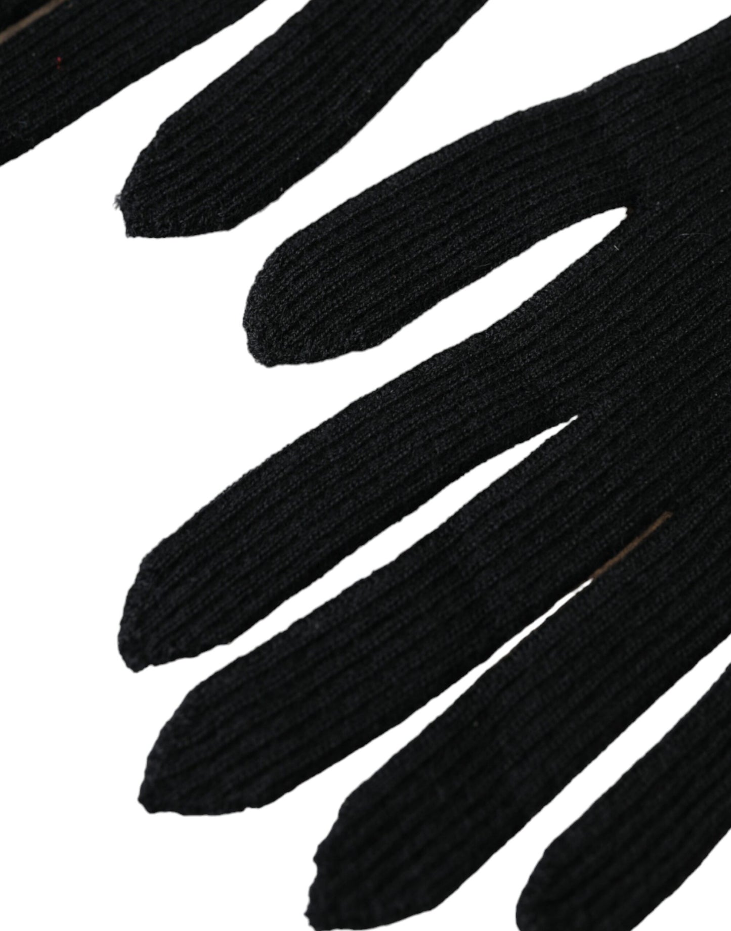 Guantes de cachemir negros de Dolce & Gabbana, largos hasta el codo