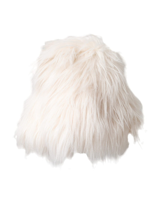 Sombrero estilo pescador blanco de piel sintética acrílica para mujer Dolce & Gabbana