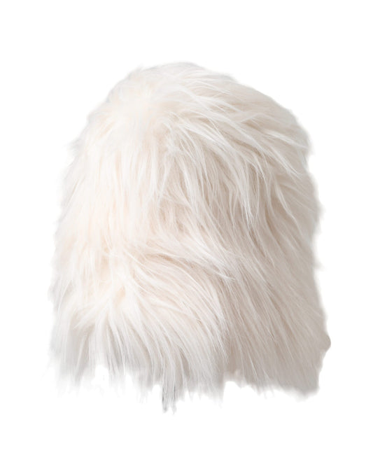 Sombrero estilo pescador blanco de piel sintética acrílica para mujer Dolce & Gabbana